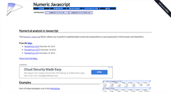 Desktop Screenshot of numericjs.com
